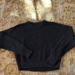 Black Sparkly Sweater for Women